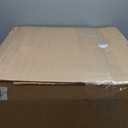 Collections Etc Multi Storage Mahogany Finish Companion Side Table with Rolling Wheels