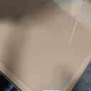 Koonmi Tempered Glass Chair Mat 46"x46" - Premium Office Chair Mat for Hardwood Floors & Low-Pile Carpet with 4 Non-Slip Pads - Thick Scratch-Resistant Surface