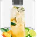 Goiio 3 Pcs 8 Ounce Plastic Juice Bottles, Clear Bulk Beverage Containers, for Smoothies, Juice Milk and Homemade Beverages