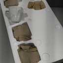 MALACASA Dinnerware Sets, 32 Pieces Porcelain Plates and Bowls Sets for 6, Marble Grey Dishes with Plates and Bowls, Cups and Saucers, Side Dish Plates, Square Dinner Set, Series Blance