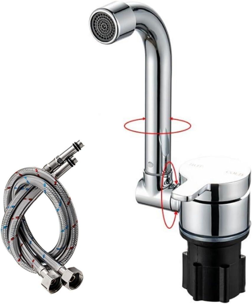 Camper Faucet Folding Faucet RV Water Tap Cold and Hot Water 360 Degree High-end Kitchen Sink Faucet Spout Dual Knob Handles Brass Constructed & Chrome Polished G1/2 Camper Faucet Folding Faucet RV Water Tap Cold and Hot Water 360 Degree High-end Kitchen Sink Faucet Spout Dual Knob Handles Brass Constructed & Chrome Polished G1/2