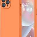 LOVE 3000 Designed for iPhone 14 Pro Max Case, Premium Silicone with [Soft Anti-Scratch Microfiber Lining] Shockproof Protective Phone Case for Men Women Girls 6.7", Bright Orange
