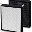 2 Pack 47001 HEPA/Carbon Combo Replacement Filters Compatible with NUWAVE OxyPure Model 47001 47002 47003 47004 47005 and 47006 Air Purifiers