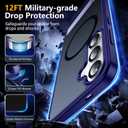SPIDERCASE Magnetic for Samsung Galaxy S25 Plus Case, [3 Stand Ways][ Military Grade Drop Protection] with Invisible Stand Shockproof Slim Case for Samsung Galaxy S25 Plus 6.7", Purple