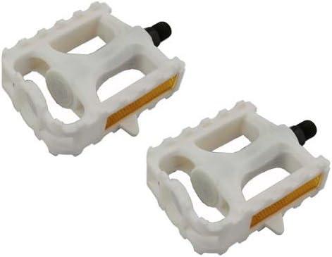 Alta Plastic 861 MTB Bike Pedals, Multiple Sizes and Colors (White)