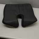 Memory Foam Vehicle Seat Cushion, Black, Breathable Vehicle Seat Cushion for Tail Vertebra Care, Car Seat, Coccyx Pain Relief