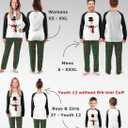 Rnxrbb 2025 Family Christmas Pajamas Pjs Set Matching Christmas Pajama Xmas Sleepwear for Couples Adult Women Men Kids (3T)