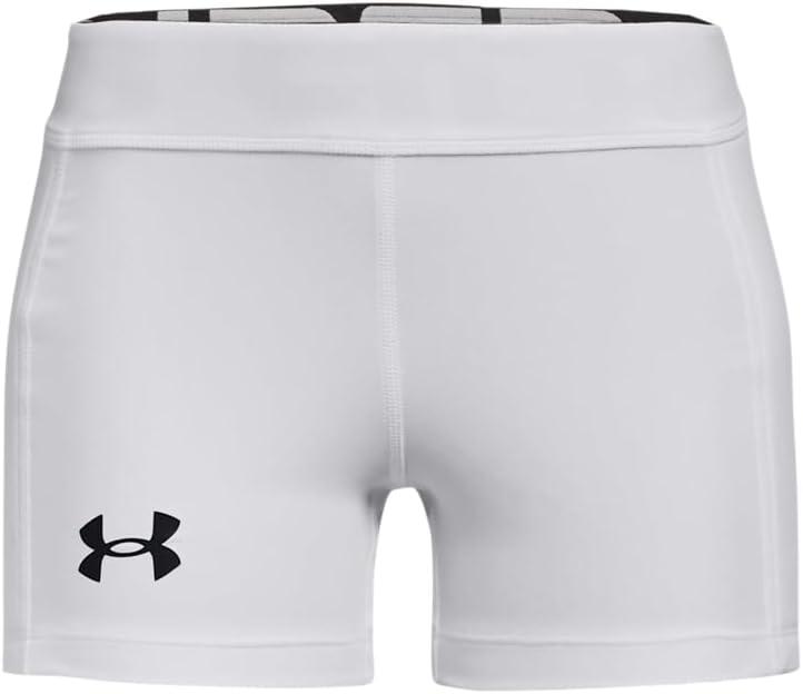 Under Armour Girls' Utility Softball Slider Shorts (White, M)