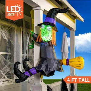 Inflatable Witch,  Halloween Inflatables Witch Outdoor Decorations, Outdoor Blow Up Decor for Yard, Party Decoration Inflatable Blow Ups for Yard Outside Halloween Decor