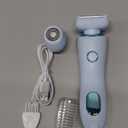 Livora Electric Shaver for WomenSilk Glide Pro ShaverRechargeable Electric Trimmer for Bikini, Pubic Hair, Legs, Body, Wet/Dry (Blue)