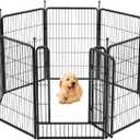 FXW Rollick Dog Playpen for Yard, RV Camping, 40 inch 8 Panels for Medium and Large DogsPatented