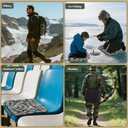 CHERAINTI Hunting Seat Cushion, Lightweight Memory EVA Foam Tree Stand Cushion, Portable and Waterproof Silent Camo Pad for Comfortable Hunting, Camping, Ice Fishing, and Outdoor Sports 17 x 13 Inch