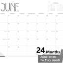 GuassLee Large Wall Calendar 2026-2028, 24-Month 22" x 17" Wall Calendar from Jun. 2026 to May. 2028, Large Desktop Hanging Monthly Planner with Thick Paper, Ruled Blocks for Home School Office