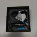 Aulumu A39 Geometric AirPods Pro 3 Case with Lock | Protective Cover with Nylon Buckle | Alloy Armour | Compatible with Apple AirPods Pro 3rd Generation Case (2025) - Black