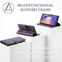 for Samsung Galaxy S26 6.3" Wallet Case, PU Leather Folio Flip Cover with Kickstand, RFID Blocking Credit Card Slots & Shockproof Protection (Purple, Samsung Galaxy S26)