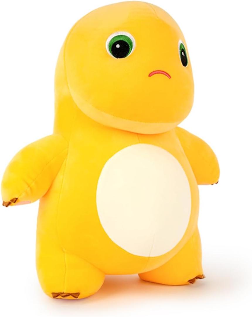 Nailong Dinosaur Stuffed Animal,9 Cute Yellow Dinosaur Plush Soft Dino Stuffed Animals Dino Plushie Toys for Boys Girls Kids Baby Toddlers Angry