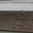 Outdoor Electric Patio Heater, 34-inch 1500W Infrared Tower Heater with Instant Heating, Tip-Over & Overheat Protection, IPX5 Waterproof Space Heater for Patio Garage Workshop Indoor & Outdoor Use (Standard)