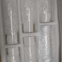 72 PCS White Pillar Candles with Glass Candle Holders Clear Hurricane Candle Holders Glass Cylinder Vases for Centerpieces Wedding Party, Event, Home Office (36 Candles+36 Candle Hoders)