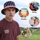 Sun Hats for Women Men Bucket Fisherman Summer Reversible Protection Ladies Beach Round Travel Packable Outdoor