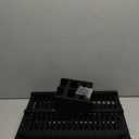 Greenual Black Bamboo Dish Drying Rack with Utensil Holder, 3 Tier Collapsible Dish Rack, Wooden Dish Racks for Kitchen Counter, Large Folding Drying Holder with Absorbent Dish Drying Mat