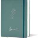 2 x XAOWON Lined Journal, 192 Pages, 5.7''x8.3'', 100 GSM Thick Paper, Hardcover Notebook for Work, Journaling Notebooks for Men, Women, Green