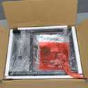 Furologee TV Stand for TVs up to 55 Inch, Entertainment Center with Open Storage Shelves, Media Console Table with Soundbar Shelf for Living Room, Bedroom, Rustic Brown