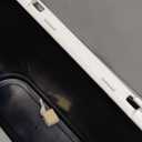 KLGO 2.4 Gallon Slim Plastic Trash Can Wastebasket,10 Liter Rectangular Double Barrel Garbage Container Bin for Bathroom,Bedroom, Kitchen and Office,Removable Liner Bucket,White