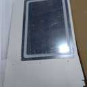 Vanity Desk,Makeup Vanity Desk with Mirror and Lights,Transparent Top with LED Multiple Color Lights,Mirror 3 Color Modes 2 Drawers,Power Outlet,Dressing Table for Girls Bedroom,White