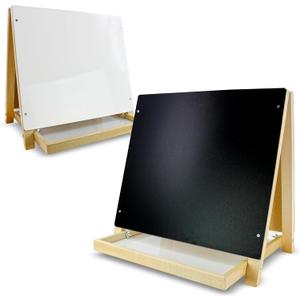 Flipside Products Tabletop Small Black Chalkboard/Dry Erase Easel, Group Activities, Easel for Kids, Double-Sided Flipside Products Tabletop Small Black Chalkboard/Dry Erase Easel, Group Activities, Easel for Kids, Double-Sided