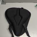 Bikeroo Comfort Bike Seat Cushion - Padded Gel Cover for Exercise, Mountain & Road Bikes, Universal Fit for Peloton & Stationary Bikes (Black)