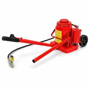 Stark USA 50 Ton Air Hydraulic Jack, Industrial Pneumatic Bottle Jack with Long Handle & Wheels, Professional Heavy Equipment Lift for Semi Trucks, Buses, Trailers, RVs & Agricultural Machinery