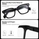 Progressive Multifocal Reading Glasses for Women Men, Anti Glare Blue Light Blocking Multifocus Computer Glasses