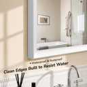 24x36 Inch White Bathroom Mirrors for Over Sink
Aluminum Framed Rectangle Bathroom Vanity Mirror for Wall, Anti-Rust, HD Tempered Glass, Modern, Horizontal/Vertical