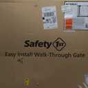 Safety 1st Easy Install 28'' Walk Thru Gate, Fits Between 29'' and 38'', Black, 1-Pack,(GA105CBLK)