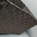Whitmor Woven Strap Storage Tote Basket with Liner - Espresso