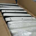 CIMOTA Modern Dining Chairs Set of 8, Leather Dining Room Chairs Upholstered Armless Guest Side Chair with Black Base for Dining Room/Kitchen, Cream 8PCS