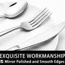 40-Piece Silverware Set with Organizer, EWFEN Heavy Duty Stainless Steel Flatware Set for 8, Food-Grade Tableware Cutlery Set, Utensil Sets for Home Restaurant, Mirror Finish, Dishwasher Safe