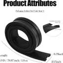 Fuel Tank Straps Isolators with 2.17" OD,EPDM Fuel Tank Strap Separator for Avoiding Metal Strap from Scratching Oil Tanks & Fixation,5.9Ft Semi Truck Accessories Fuels Tanks Isolator