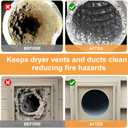 Metal Dryer Lint Trap, 4-Inch Dryer Lint Catcher for Clothes Dryer, Includes 6.5FT 4-Inch Dryer Vent Hose & 2 Stainless Steel Clamps, Easy to Install & Maintain (Metal)