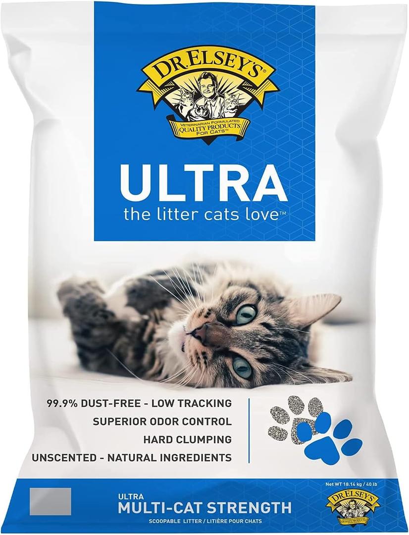 Dr. Elsey's Ultra UnScented Clumping Clay Cat Litter 40 lb. Bag