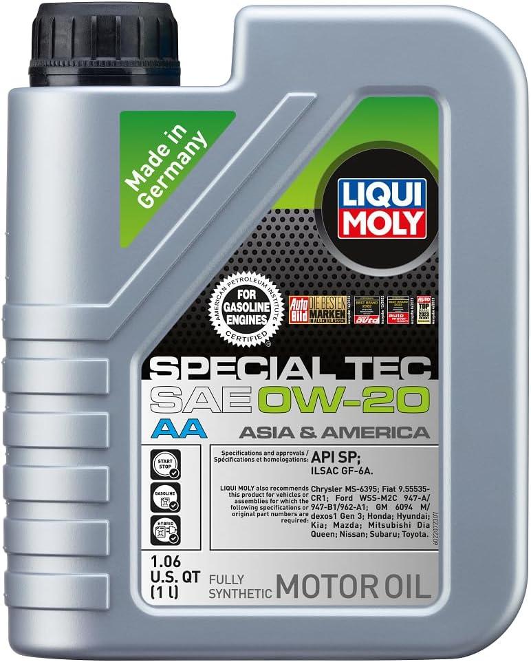 LIQUI MOLY Special Tec AA SAE 0W-20 | 1 L | Fully synthetic engine oil | SKU: 2207