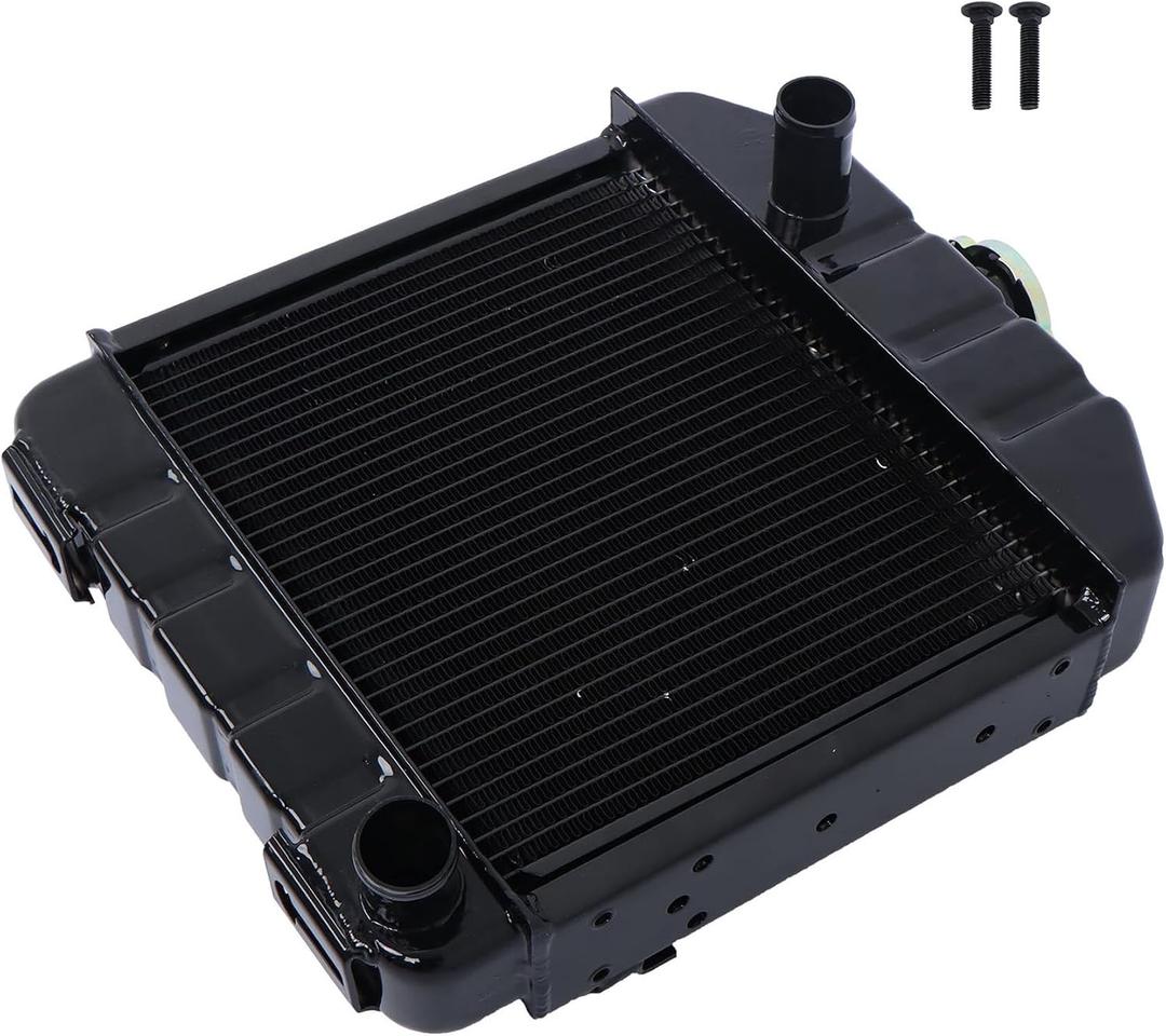 2 Row Aluminum Radiator 15553-72060 Replacement for Kubota B6100 B7100 B6100HST-DT B6100HST-E B7100HST-DT B7100HST-E