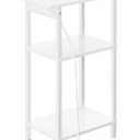 Asgolion Tall Side Table with Charging Station, Skinny End Table Nightstand with USB Ports and Outlets, 3 Tier Narrow Side Table with Storage for Bedroom, Living Room, Office, Nursery, White