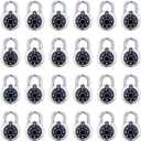 Combination Lock Locker Lock for Gym and School Lockers Safe Combination Padlock Mini Combination Lock (24Pack)