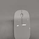 Tsmine Bluetooth Wireless Mouse - Slim Rechargeable, Noiseless Click & 3 Adjustable DPI Levels for Laptop, Tablet, iMac, MacBook Air - White