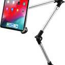 woleyi Car Truck Seat Rail Large Tablet Mount, Car Floor Bolt Tablet Holder Stand with 360 Rotation Foldable Arm for iPad Pro 12.9/Air, Galaxy Tabs, Surface Pro/Go, Kindle Fire and 9.5-14.5" Tablets