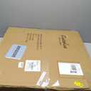 Round Nesting Coffee Table Set of 2, Modern Marble Pattern Wooden Nesting Tables, Stacking Minimalist End Table for Living Room Bedroom Small Space, White & Gold