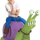 Spooktacular Creations Halloween Inflatable Costume Gnome Ride On Snail Suit, Animal Blow Up Outfit for Cosplay Parties (X-Large(75In))