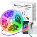 HEDYNSHINE Battery Operated LED Strip Lights, 20ft LED Lights Strip,USB Smart LED Strip Lights with Remote 40 Key and APP, LED Lights Strip Battery powerd for Bedroom, Kitchen, Party