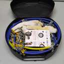 DEDC Snow Chains for SUV Tire Chains Compatible with Tesla MODEL Y Car 1 Min Quick Fit Chainsaw Reusable Universal Emergency Traction Chain Tire Width 215 225 235 245 255 275 - Set of 2 MS1520